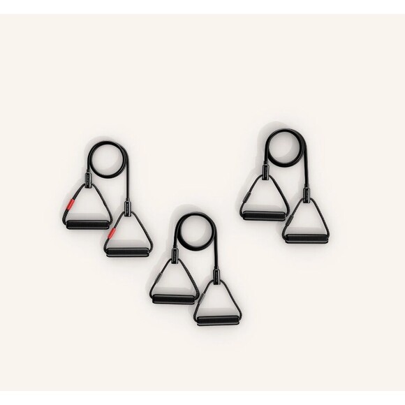 PELOTON Resistance Bands 3 Bands Light Medium Heavy Gym Workout No Slip Grip - Picture 2 of 15